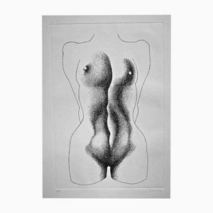 Giacomo Porzano, Double Face A, Etching, 1972