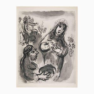Marc Chagall, Elkana and Anne, Photogravure, 1960