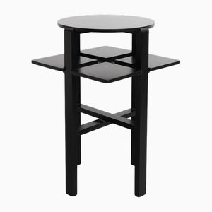 Schwarz lackierter Domino Beistelltisch von Charles Rennie Mackintosh, 1970er