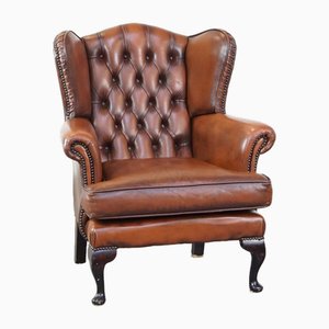 Leather Chesterfield Wingchair