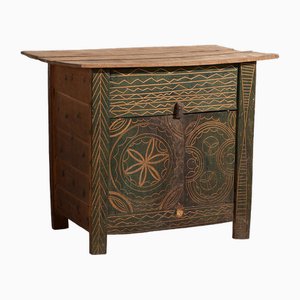 Vintage Green Primitive Style Chest of Drawers, 1920