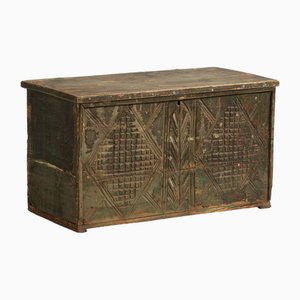 Vintage Green Patina Chest, 1920