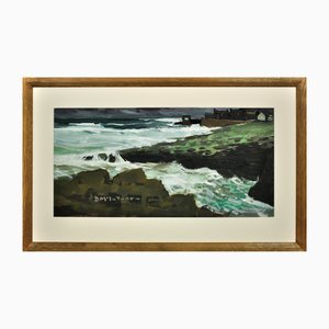 Donald McIntyre, Craster from The North, Mid 20th Century, Oil Painting, Framed