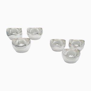 Ciotole Bon Bon vintage in argento, Paesi Bassi, anni '70, set di 6