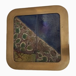 Bronze Plate by Esa Fedrigolli for Esart, 1980s