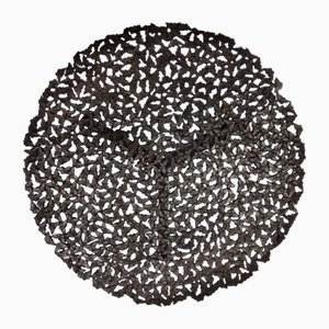 Jean Blackened Bronze Lost Wax Cast Butterfly Wall Sculpture by Fred&Juul
