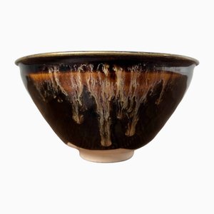 Japanische Chawan Matcha Teeschale von Teiichi Oketani für Kyoware, 1970er