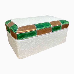 Mid-Century Porcelain Tea Box with Lid by Arita Yaki, Japan, 1960s