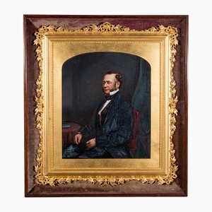 English School Artist, Edwardian Gentleman's Portrait, 1900s, Painted Print