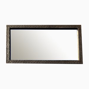 Vintage Art Deco Bauhaus Wall Mirror in Wrought Iron, 1930