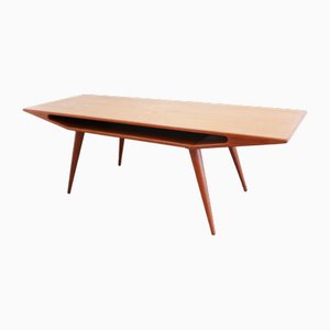 Table Basse Smile en Teck Modèle 100 par Gunni Omann pour Omann Jun, Danemark, 1960s