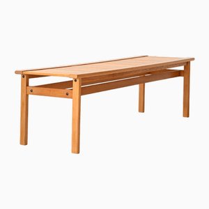 Scandinavian Oak Bench, 1960s