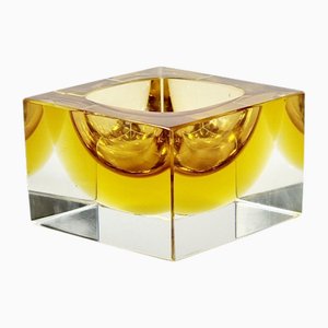 Sommerso Murano Glass Catchall attributed to Flavio Poli for Seguso Vetri Darte, Italy, 1970s