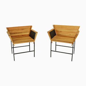 Poltrone in stile industriale, 1980, set di 2