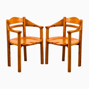 Pine Armchairs in the style of Rainer Daumiller, 1970s
