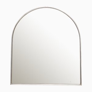 Miroir Mural Vintage en Forme de Bouclier avec Cadre en Acier, Italie