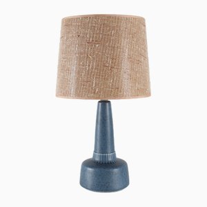 Blue Ceramic Table Lamp by Einar Johansen for Søholm, 1960s
