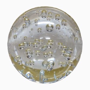 Vintage Glass Ball Paperweight, Late 20th Century
