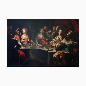 Bartholomäus Strobel the Younger, The Banquet of King Balthasar, 1800s, Oil on Canvas