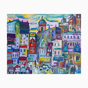 Miklos Nemeth, Wild City, 1984, Öl auf Leinwand
