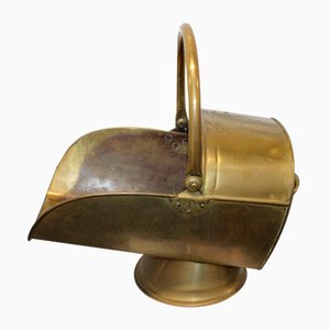 Brass Coal and Log Bucket with Handles