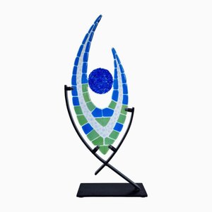 Marijke & Joop Berendsen, Flower Bud, 2024, Glass & Steel