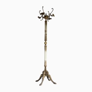 Portemanteau sur Pied en Laiton et Marbre, Italie, 1960s