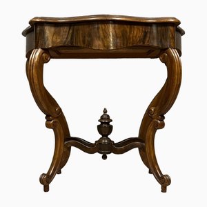 Geschwungene Napoleon III Konsole aus Mahagoni, 1850er