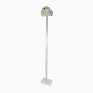 Floor Lamp in Enamelled Iron and Murano Glass attributed to Roberto Pamio, 1970