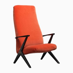 Swedish Velvet Armchair by Bengt Ruda, 1950s