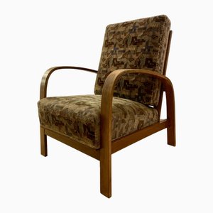 Art Deco Stuhl mit Suprematismus Bezug, 1920er