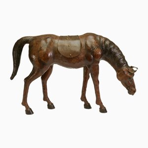 Cheval Vintage en Cuir, 1960s