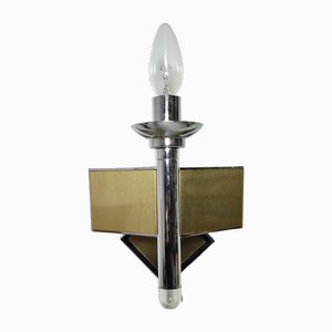 Metal Wall Lamp, Italy, 1970s