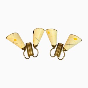 Art Deco French Wall Sconces, 1930s, Set of 2