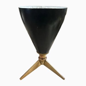 Lampe de Bureau Sputnik Mid-Century en Aluminium Noir et Laiton, 1950s