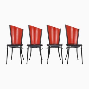 Chaises de Salle à Manger Postmodernes, 1980s, Set de 4