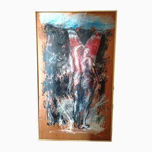 Frédéric Rusconi, La fontana delle bagnanti, 1994, Dipinto ad olio