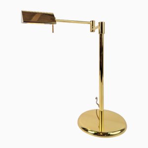 Lampe de Bureau Ajustable Regency en Laiton de Egoluce, 1970s
