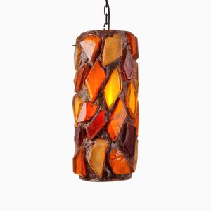 Brutalist Acrylic Swag Pendant Glass, 1960s