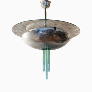 Lámpara de araña racionalista de Pietro Chiesa para Fontana Arte, años 40