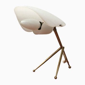 Mid-Century German Acryl and Brass Tripod Table Lamp from Cosack, 1960s, Set of 2