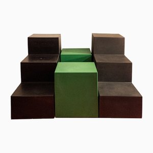 Tavolini da caffè Gli Scacchi di Mario Bellini per C&b Italia, 1971, set di 3