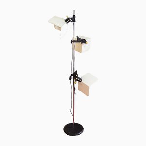 Triedro Floor Lamp in Lacquered and Chromed Metal by Joe Colombo for Stilnovo, Italy, 1970s
