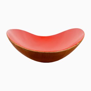 Mid-Century German Wooden Bowl, 1960s