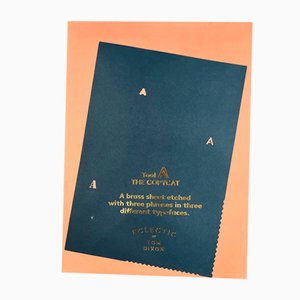 British The Eclectic Copycat Brass Stencil Typeface Tool A from Tom Dixon