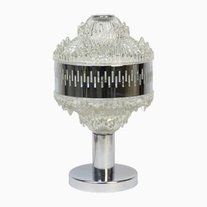 Lampada in argento cromato, anni '70
