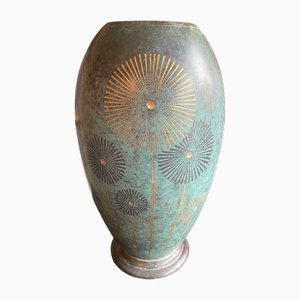 Dinanderie Vase von WMF, Deutschland, 1920er