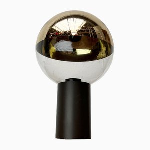 Vintage Space Age German Metal and Glass Ceiling Lamp by Motoko Ishii for Staff, 1970s