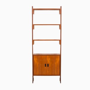 Mid-Century Italian Freestanding Teak Wall Unit, 1970s