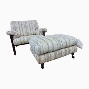 Fauteuil et Ottomane Sella par Carlo De Carli pour Sormani, 1960s, Set de 2